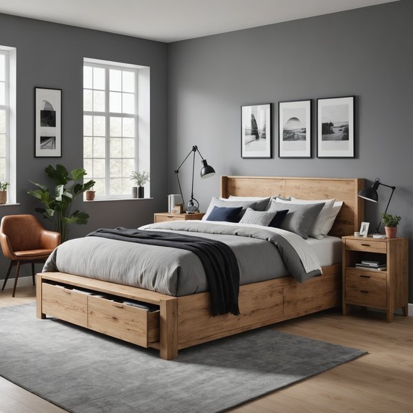 Optimisez l'espace dans la chambre avec un lit mi-hauteur